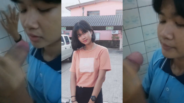 หลุดนักเรียนหลุดวัยรุ่นไทย หลุดสาวนักศึกษาปวสนัดมาเจอห้องน้ำแอบมาอมควยน้ำแตก หลุดที่เป็นข่าว