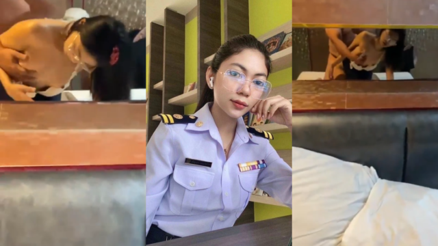 หลุดครูคาชุด หลุดสาวแว่นสาวสวยโดนเย็ดคาชุดกระแทกท่าหมาร้องเสียว