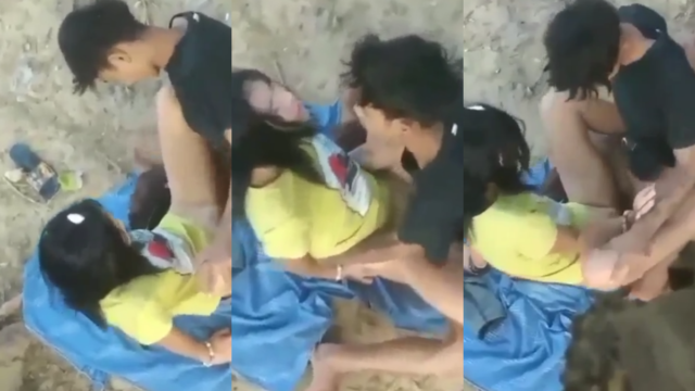 หลุดคลิปนักเรียน คลิปหลุดวัยรุ่น หลุดวัยรุ่นแอบกันมาเย็ดกันเอาท์ดอร์กลางนา