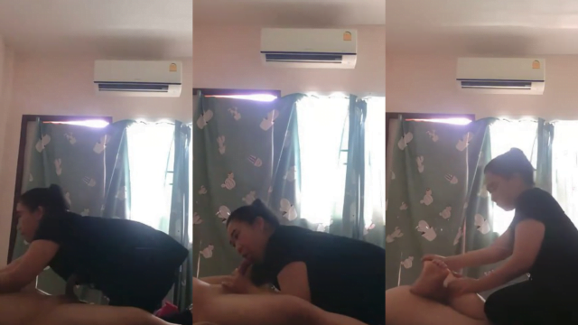 คลิปหลุดสาวใหญ่ หลุดหมอนวดเจอควยใหญ่อดใจไม่ไหวขออมให้น้ำแตก