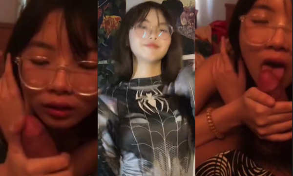 คลิปหลุดนักเรียน อมเด็ดนักเรียนสาวแว่นอมเด็ดน้ำแตก